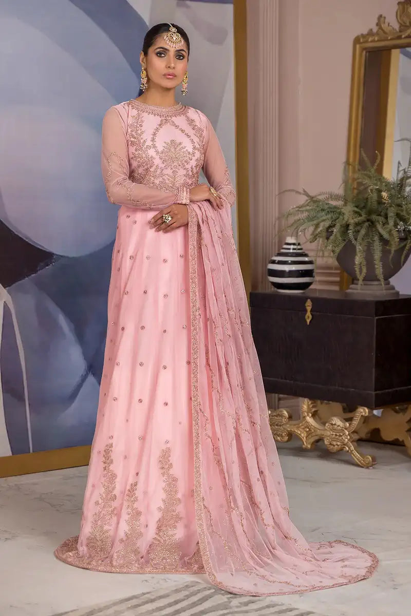 Zarif | Afreen Formals | ZA 06 FRENCH ROSE - House Of Hania