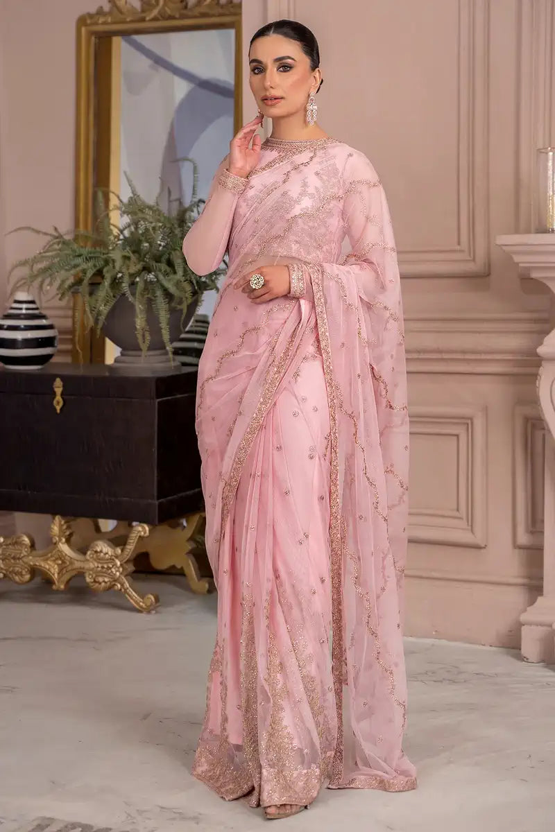 Zarif | Afreen Formals | ZA 06 FRENCH ROSE - House Of Hania