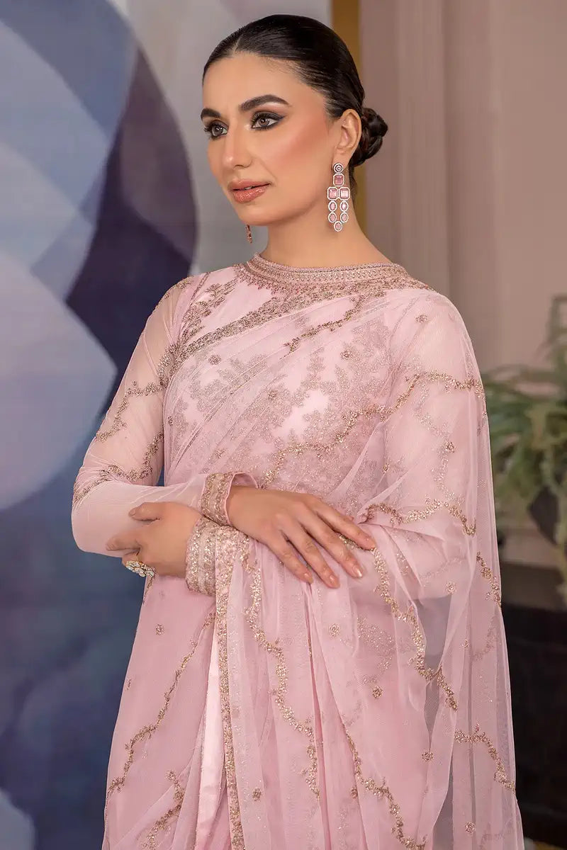 Zarif | Afreen Formals | ZA 06 FRENCH ROSE - House Of Hania