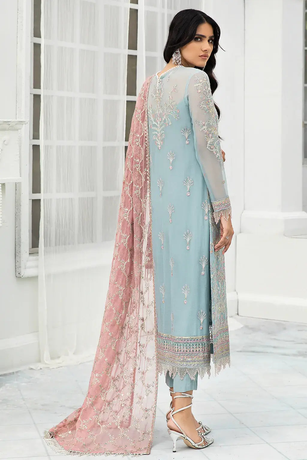 Zarif | DE LUXURY Formals | BLUE MIST - House Of Hania