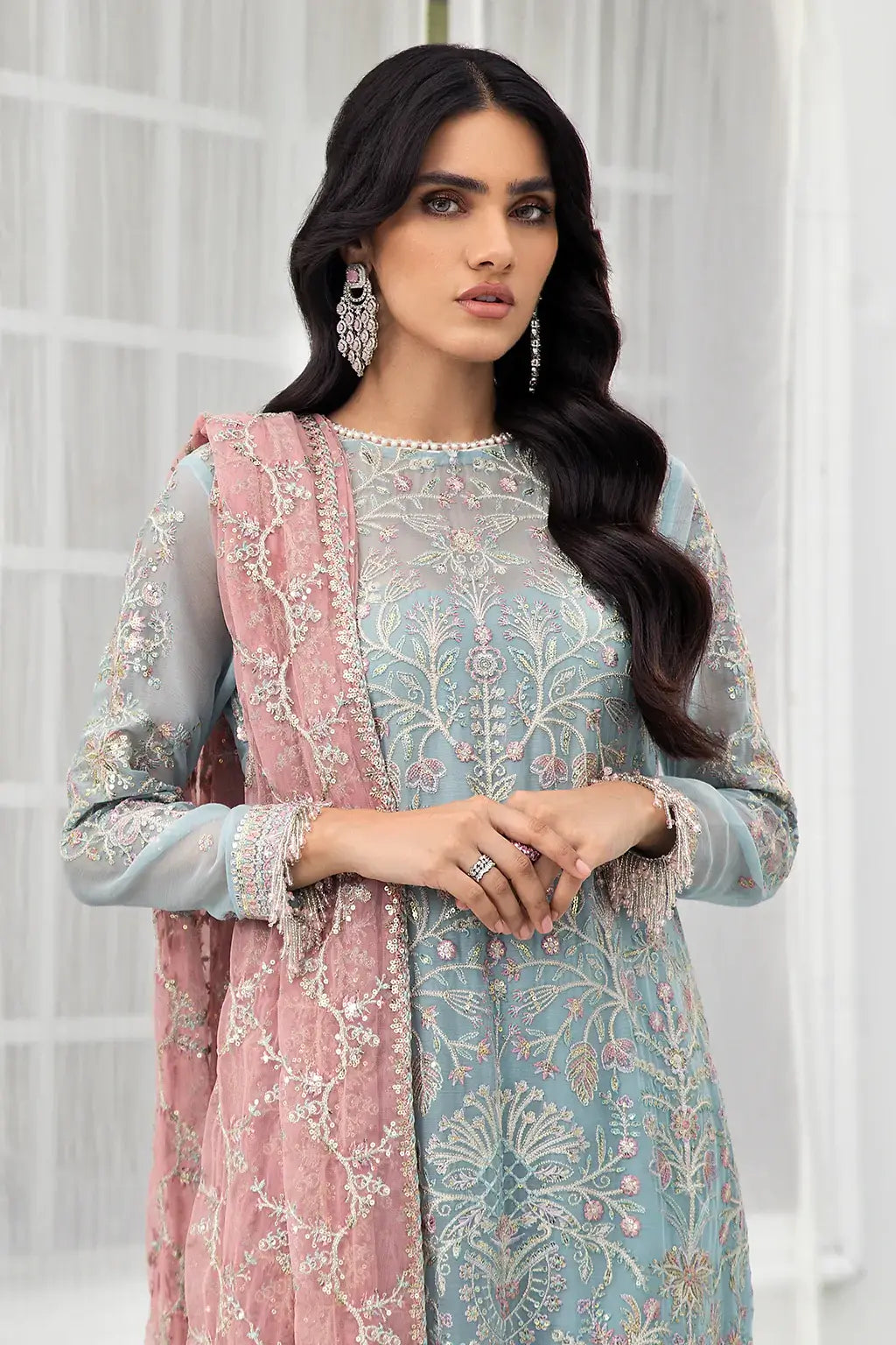 Zarif | DE LUXURY Formals | BLUE MIST - House Of Hania