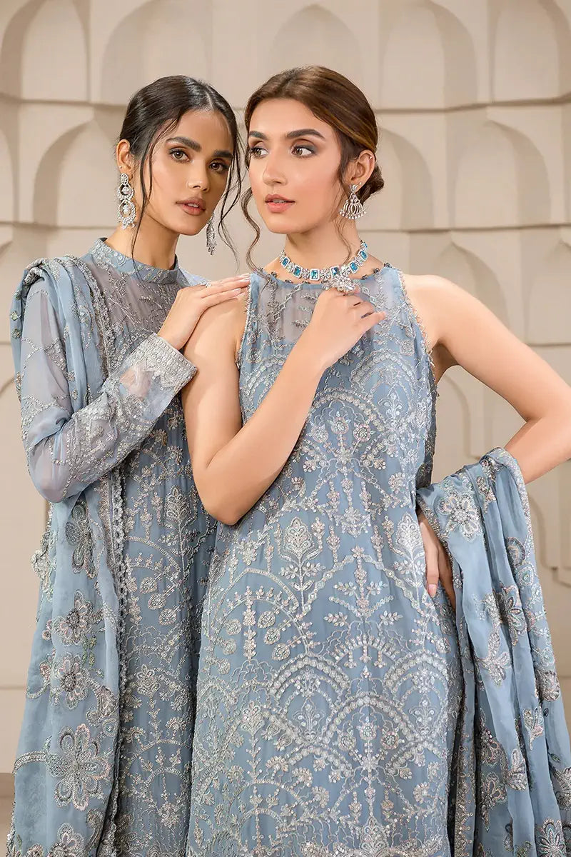 Zarif | Falak Formals | ZF 05 BLUE BELL - House Of Hania