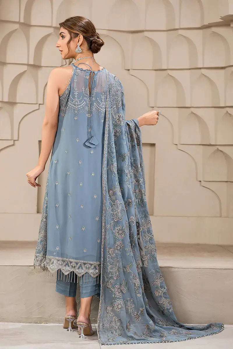 Zarif | Falak Formals | ZF 05 BLUE BELL - House Of Hania