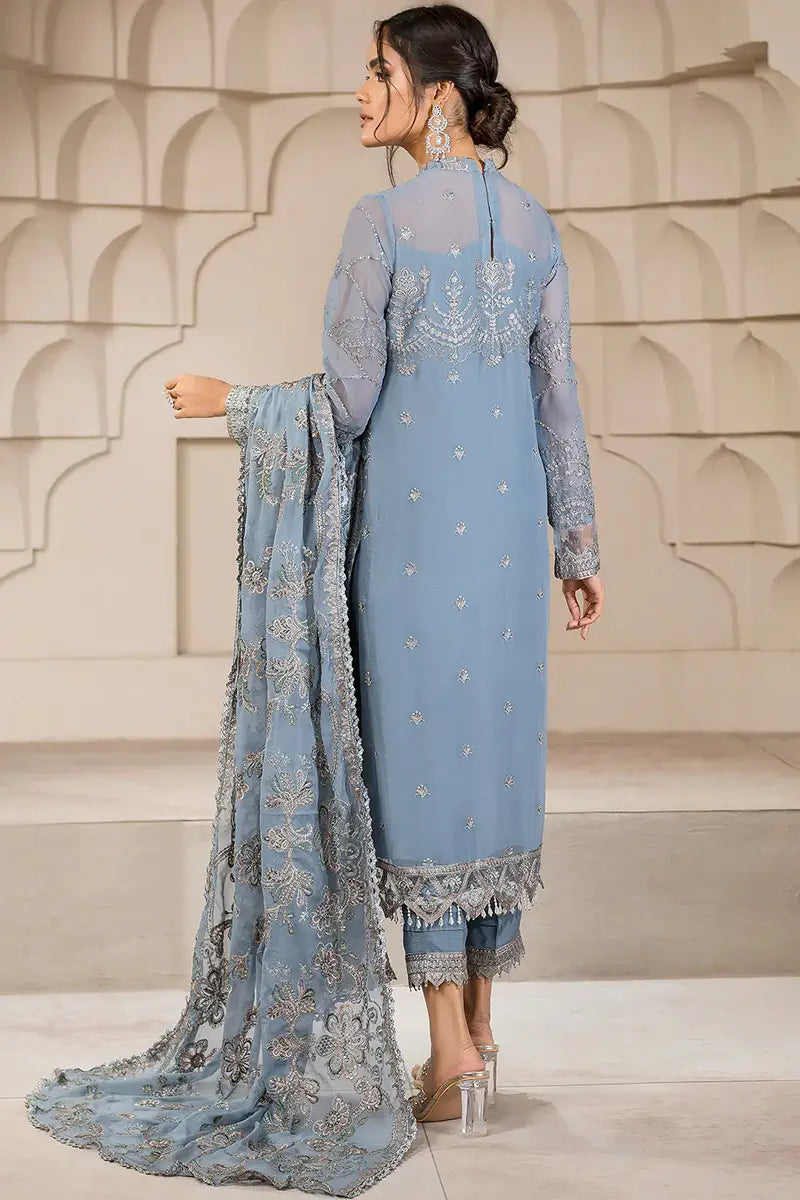 Zarif | Falak Formals | ZF 05 BLUE BELL - House Of Hania