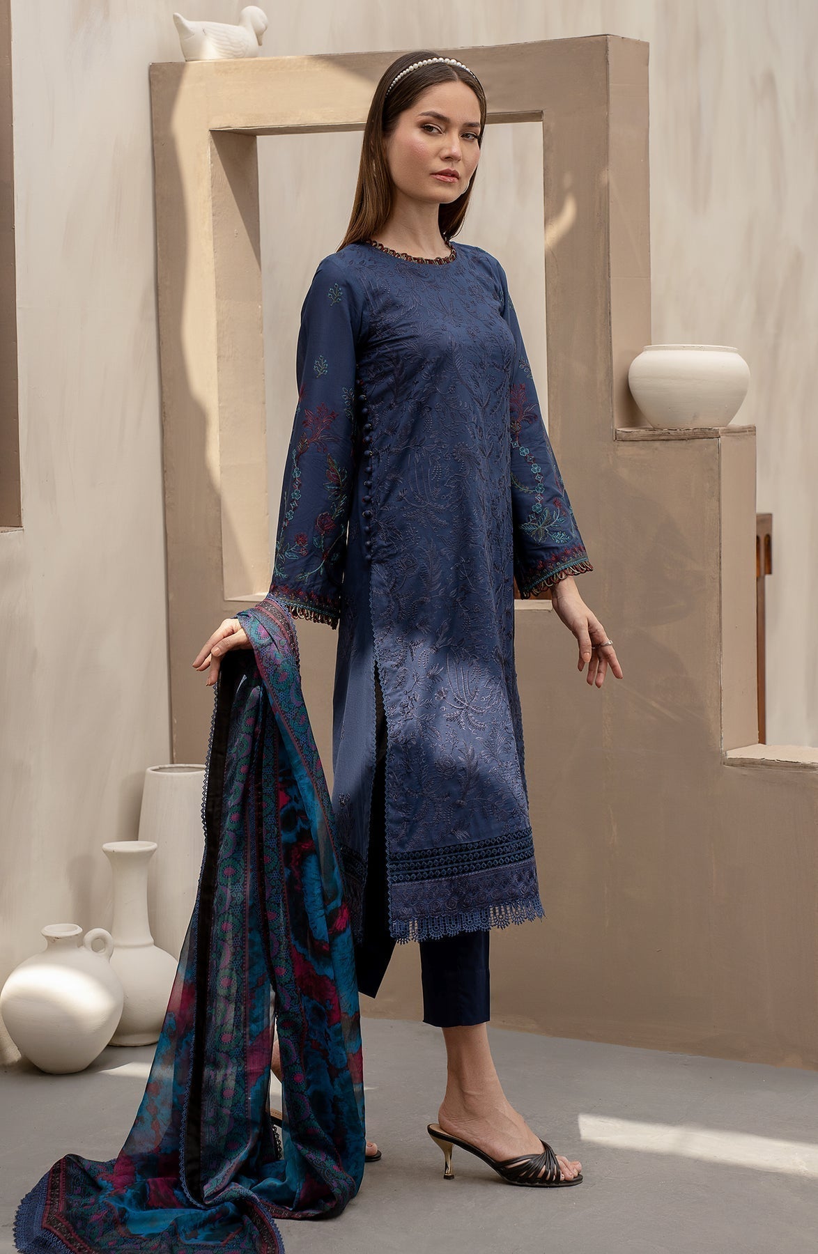 Zarif | Festive Lawn | ZFL 08 SEEMAL - House Of Hania