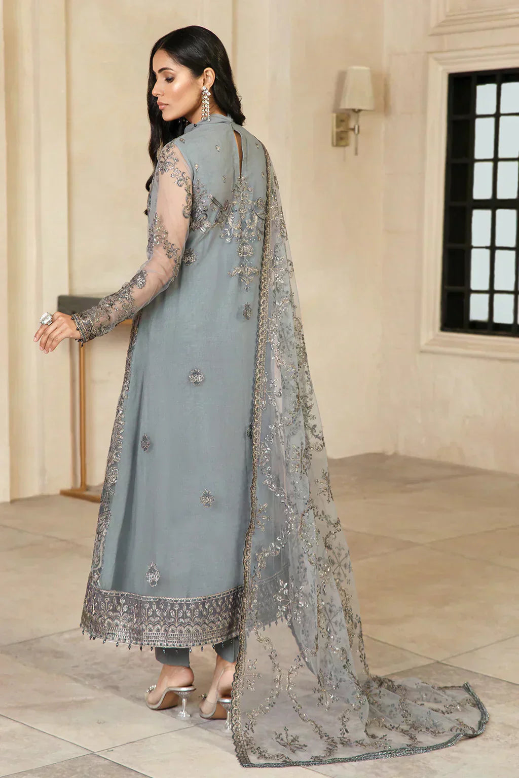 Zarif | Gulzaar Festive Chiffon 22 | Hazel - House Of Hania