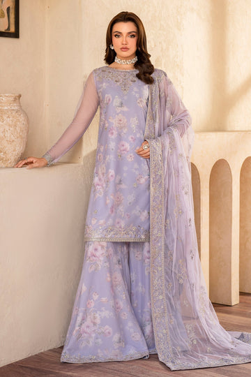 Zarif | Iris Printed Embroidered Edit 24 | LOTUS - House Of Hania