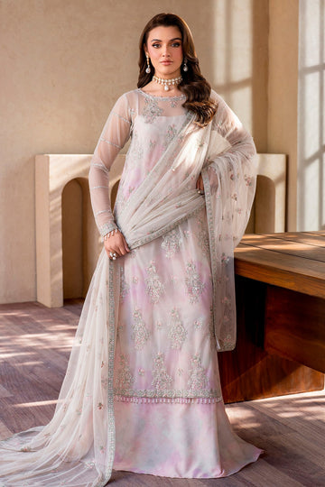 Zarif | Iris Printed Embroidered Edit 24 | ORCHID - House Of Hania