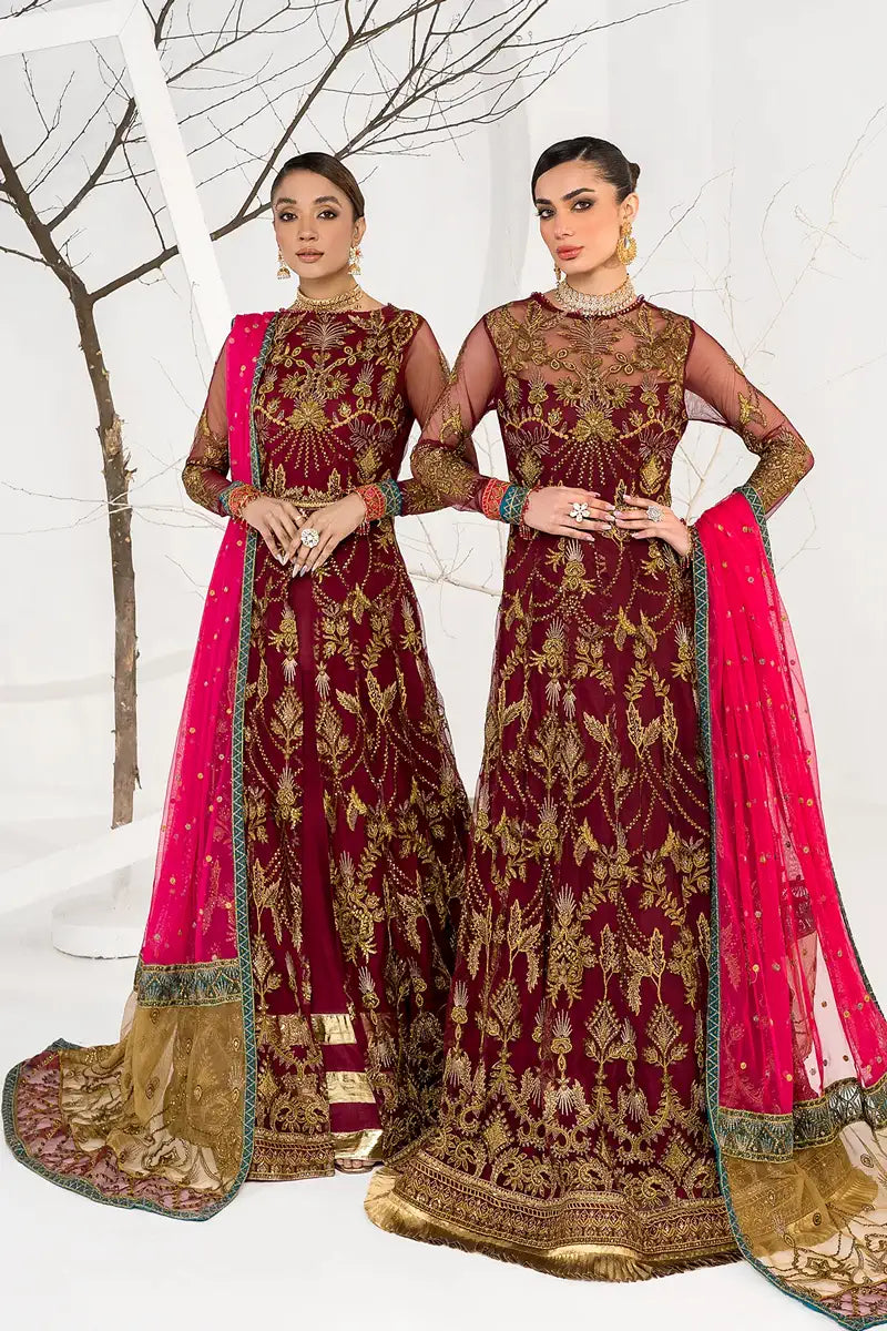 Zarif | LA CELESTE LUXURY Formals | ZLC 04 BURNT ROSE - House Of Hania