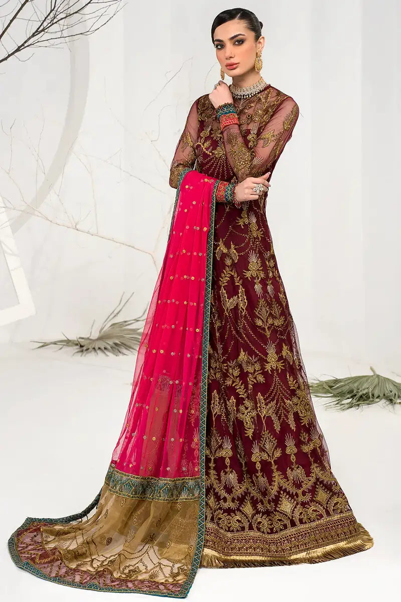 Zarif | LA CELESTE LUXURY Formals | ZLC 04 BURNT ROSE - House Of Hania