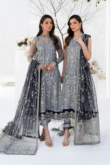 Zarif | LA CELESTE LUXURY Formals | ZLC 05 ASH Black - House Of Hania