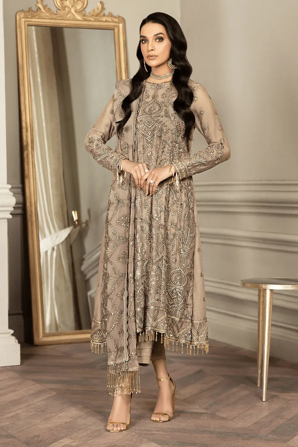 Zarif | Mehroz Formals | LIME STONE - House Of Hania