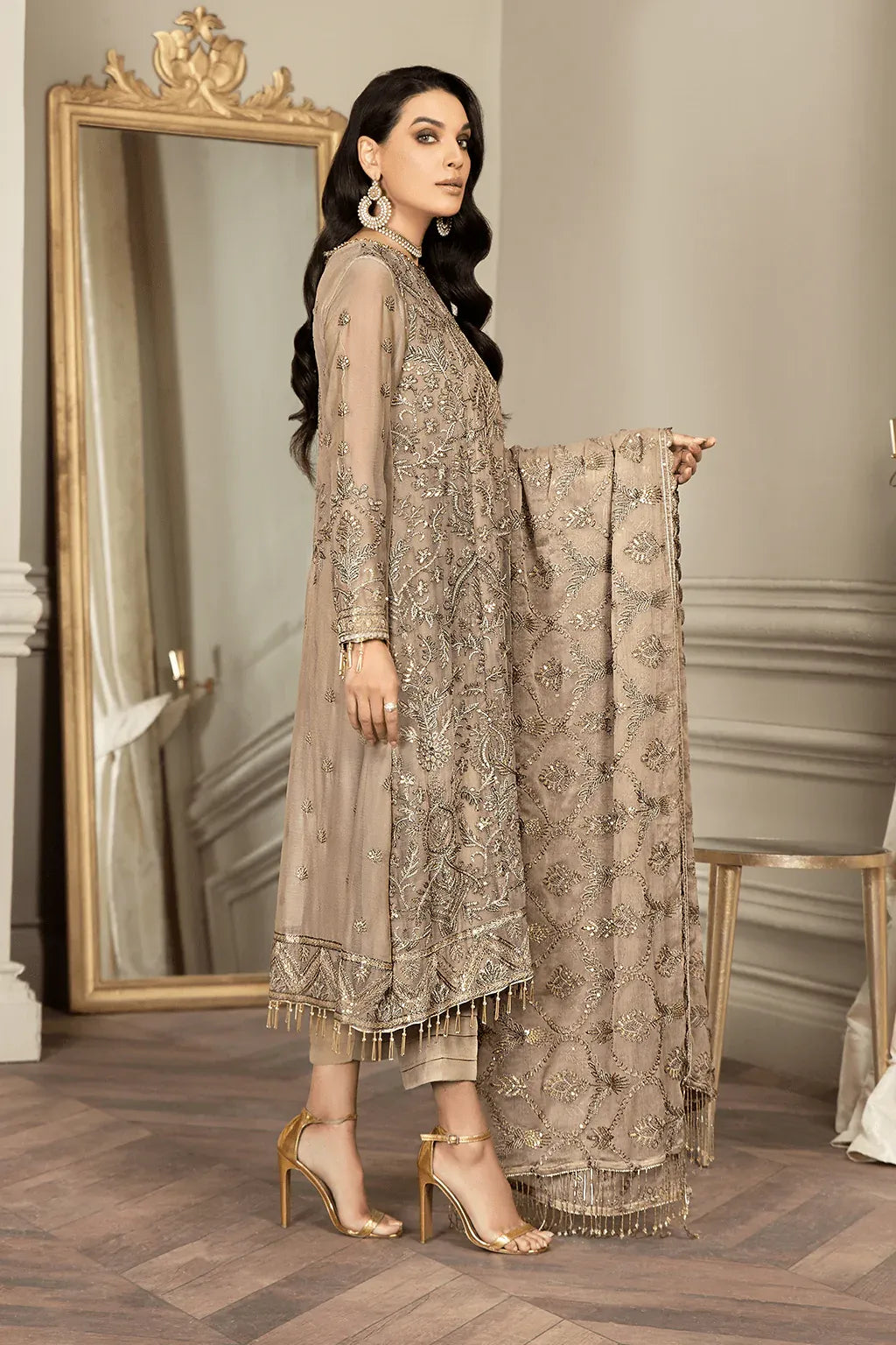Zarif | Mehroz Formals | LIME STONE - House Of Hania