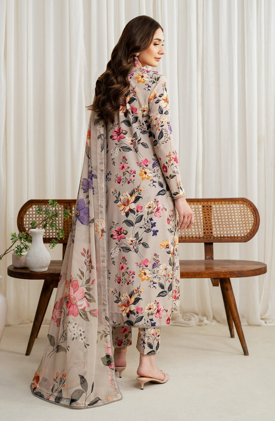 Zarif | Prints 24 |  ZGS 05 BEIGE - House Of Hania