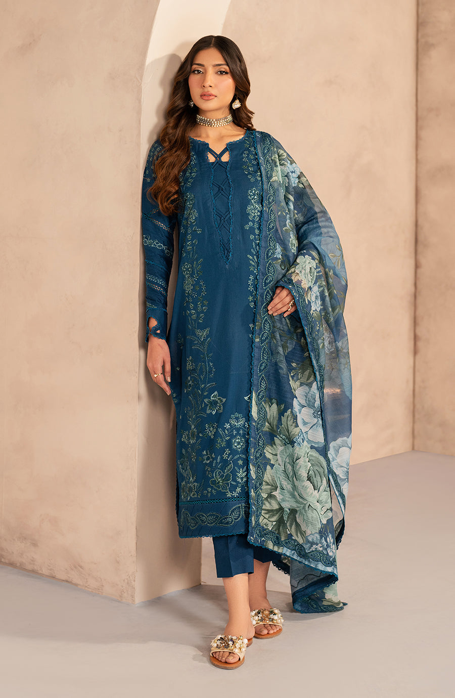 Zarif | Summer Lawn 25 | UNST-LWN-03 MEHMER - House Of Hania