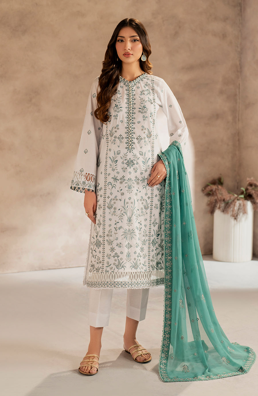 Zarif | Summer Lawn 25 | UNST-LWN-05 SEMIL - House Of Hania