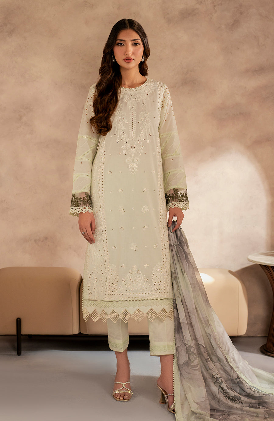 Zarif | Summer Lawn 25 | UNST-LWN-08 ROOHAL - House Of Hania