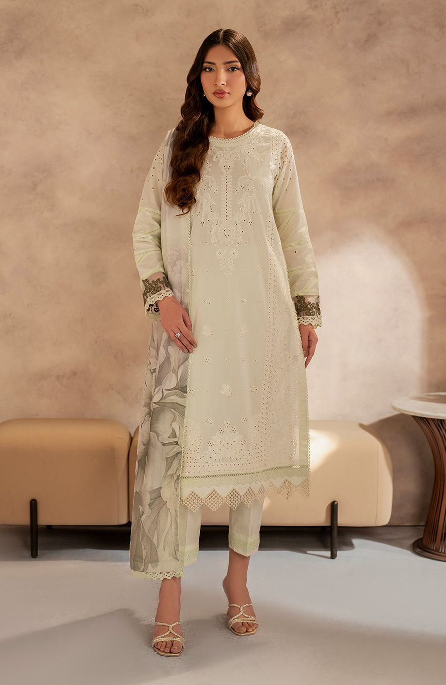 Zarif | Summer Lawn 25 | UNST-LWN-08 ROOHAL - House Of Hania