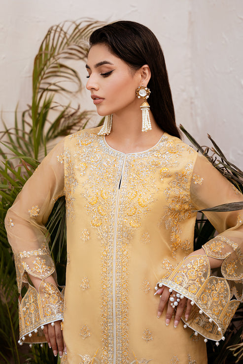 Zarposh | Elara Formals | Zard - House Of Hania