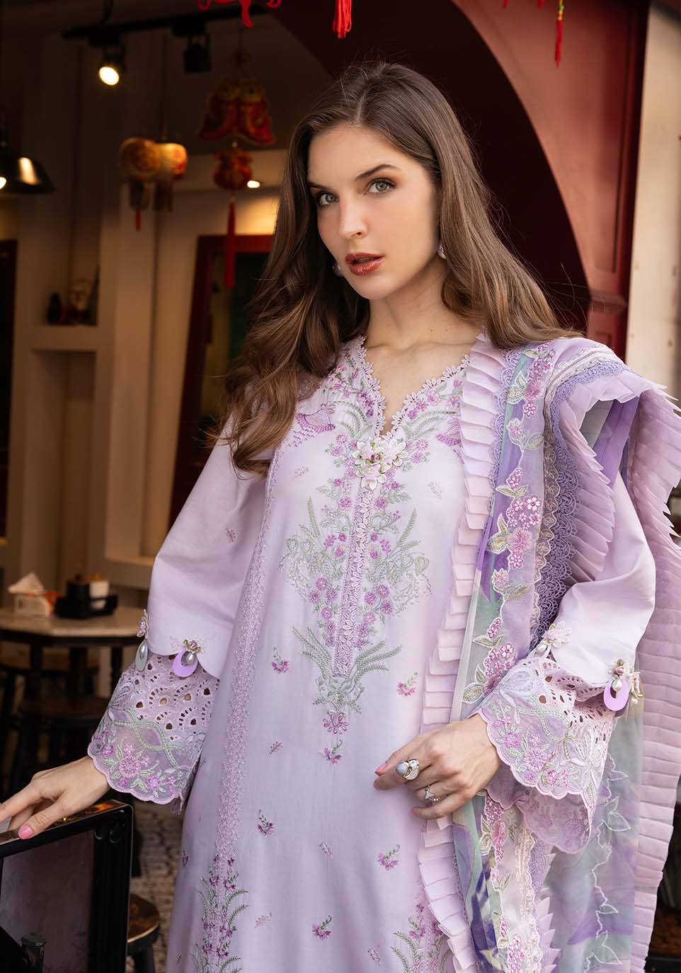 Zarqash | Luxury Lawn 25 | ZQLU 006 Daisy ~ Belle - House Of Hania