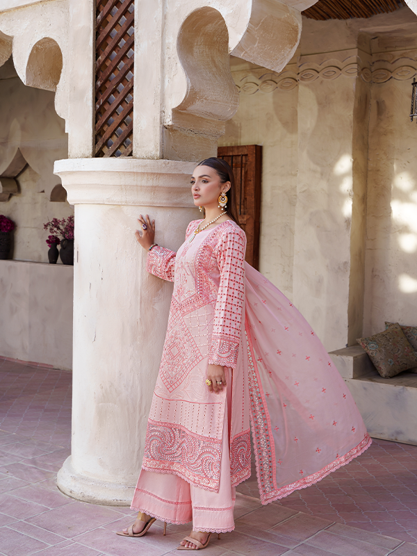 Zebtan | Zeenat Luxury Lawn Eid Collection | ZL 04 - House Of Hania