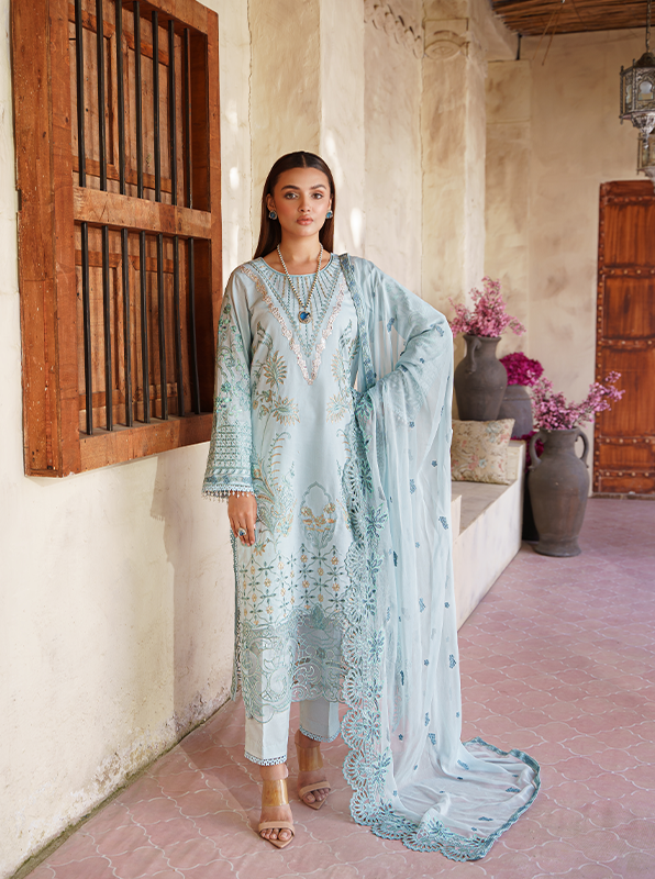 Zebtan | Zeenat Luxury Lawn Eid Collection | ZL 06 - House Of Hania