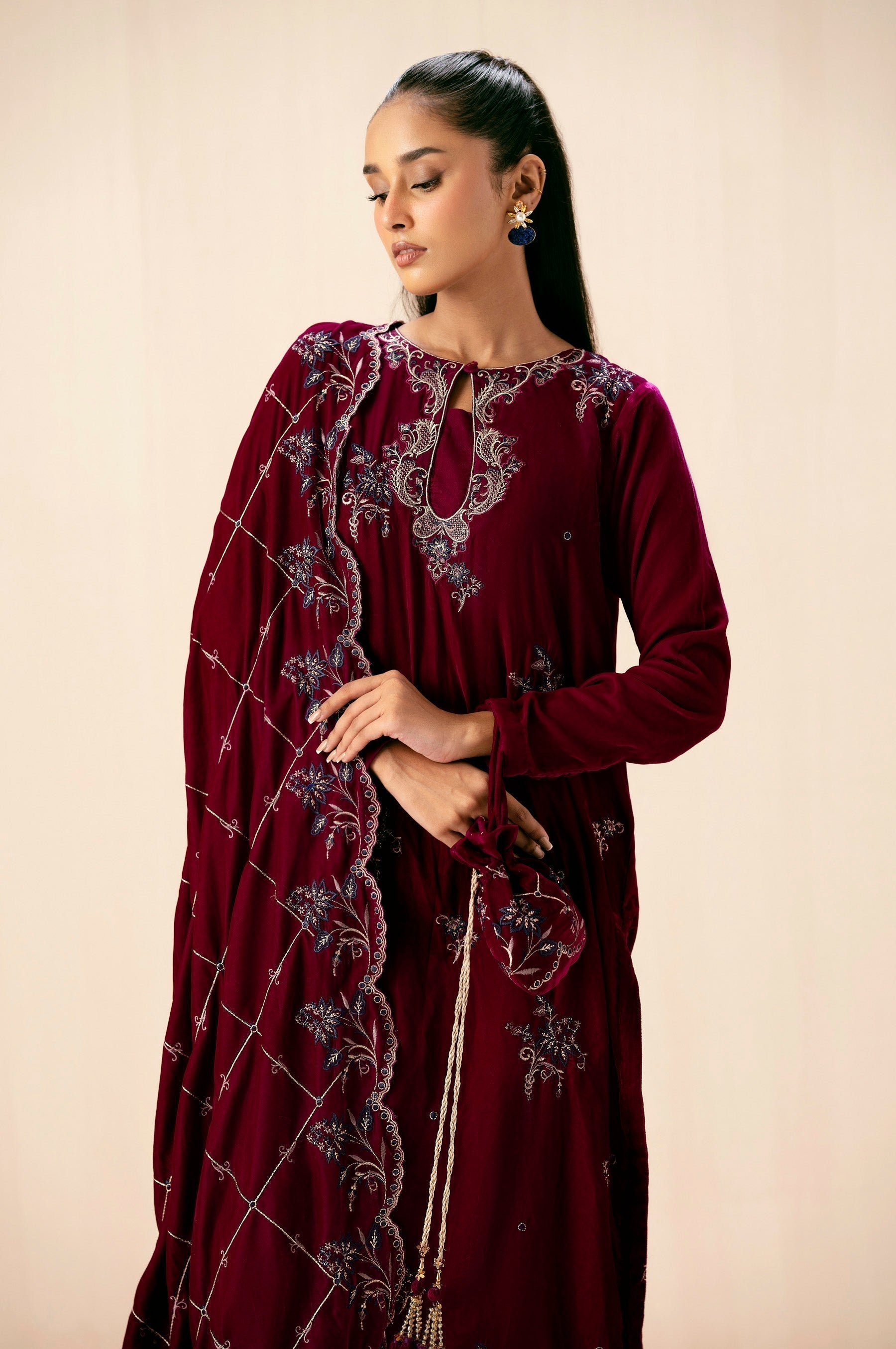 Zeen | Winter Collection | Velvet 25 - House Of Hania