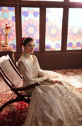 Zevk Afsanah Luxury Embroidered Net 3Pc Suit - Alif - House Of Hania