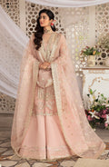 Zevk Afsanah Luxury Embroidered Net 3Pc Suit - Mushq - House Of Hania