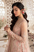 Zevk Afsanah Luxury Embroidered Net 3Pc Suit - Mushq - House Of Hania