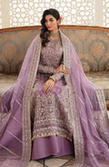 Zevk Afsanah Luxury Embroidered Organza 3Pc Suit - Gul-e-Nargis - House Of Hania