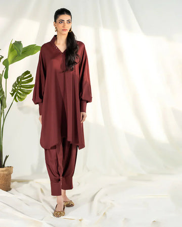 Zevk | Winter Flavour Kaftan | BROWNIE - House Of Hania