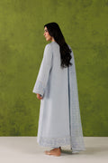Emaan Adeel URBAN MUSE P0127 lawn outfit in pale blue — back view