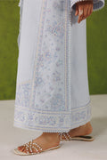 Emaan Adeel URBAN MUSE P0127 lawn outfit in pale blue — hem detail
