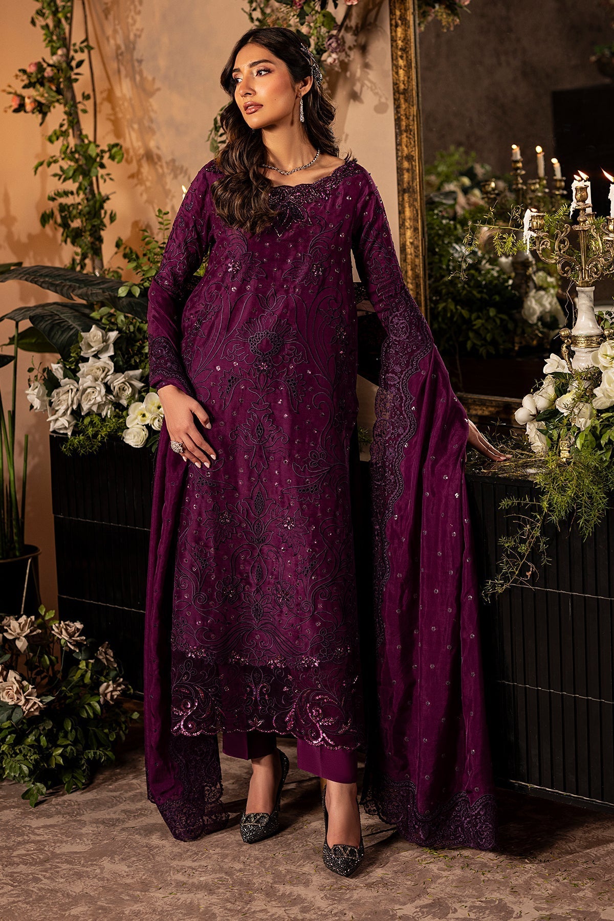 Mina Kashif | Loona Lawn 25 | Jade