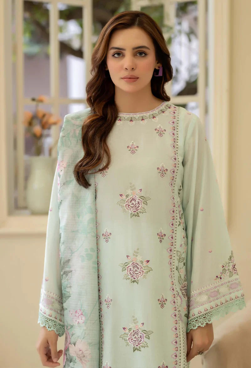 Adans Libas | Stitched Embroidered Lawn 3pc| LAWN 1215