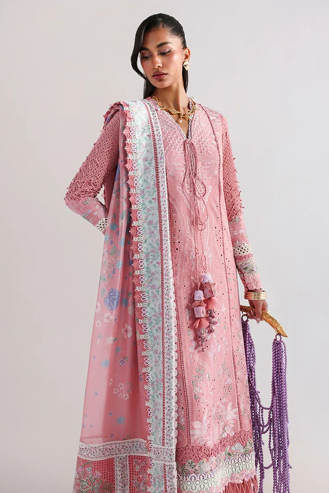 Suffuse Kesira – Pink Organza Suit (3-Piece)