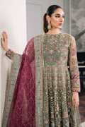 Baroque Chantelle Embroidered Luxury Net 3Pc Suit EC-02 - House Of Hania