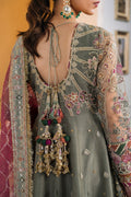 Baroque Chantelle Embroidered Luxury Net 3Pc Suit EC-02 - House Of Hania