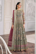Baroque Chantelle Embroidered Luxury Net 3Pc Suit EC-02 - House Of Hania