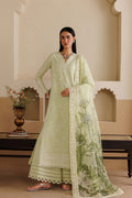 Emaan Adeel TENORA P0124 lawn outfit in pale green — front view