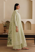 Emaan Adeel TENORA P0124 lawn outfit in pale green — side view