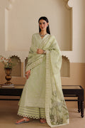 Emaan Adeel TENORA P0124 lawn outfit in pale green — front view
