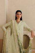Emaan Adeel TENORA P0124 lawn outfit in pale green — seated view