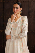 Emaan Adeel EUPHONY P0119 lawn outfit in ivory — upper-body view