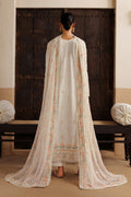 Emaan Adeel EUPHONY P0119 lawn outfit in ivory — back view
