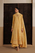 Emaan Adeel MELODY P0118 lawn outfit in mustard yellow — front view