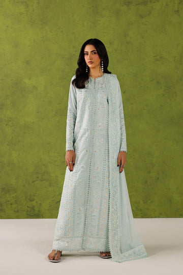 Emaan Adeel SORELLE P0134 lawn outfit in pale mint green — front view