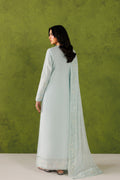Emaan Adeel SORELLE P0134 lawn outfit in pale mint green — back view