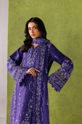 Emaan Adeel ORLINA P0064 lawn outfit in purple — upper-body view